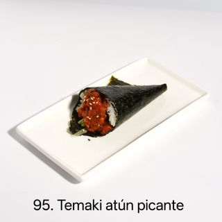 Temaki de atún picante