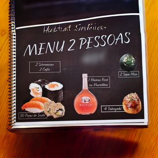 Menu 2 pessoas - 30 peças