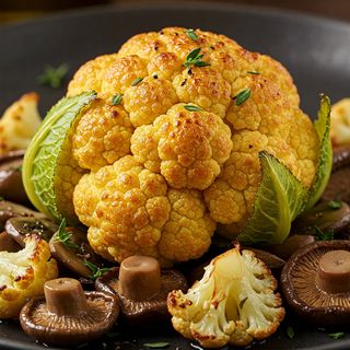 Cauliflower with Mushrooms