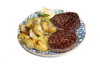 Piatto doppio hamburger di vitello