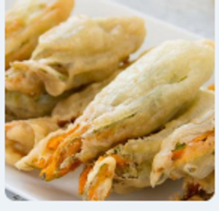 Fiori di zucca con alici - 3 pezzi