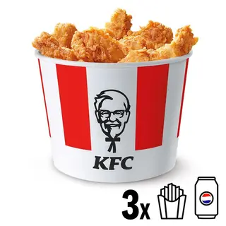 Menu Bucket 18 Hot Wings