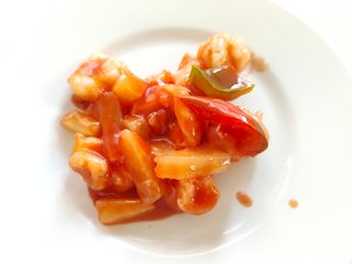 85. Gamberi in salsa agrodolce -  no fritto