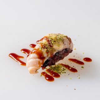 253. Black sake flambe