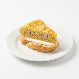 Pincho De Tortilla De Bonito Con Mahonesa