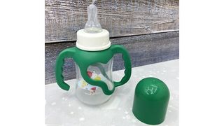 Бутылочка для кормления с ручками зеленая 150 мл