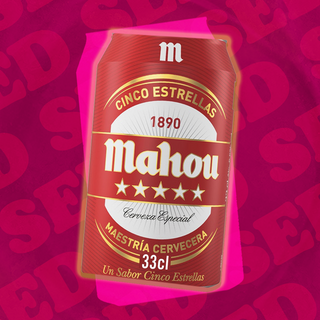 Cerveza Mahou 5 Estrellas Lata 33cl.