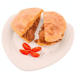 Sandes Carne vinha alhos