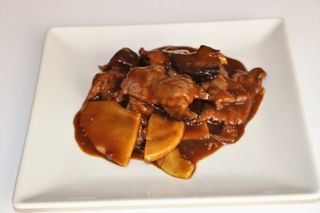 Ternera Con Bamboo Y Setas Shitake