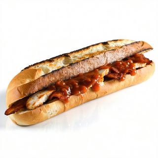 Bocadillo de chorizo criollo en su salsa
