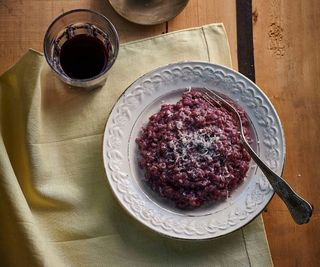Risotto all'Amarone e monte Veronese