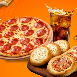 Combo 1 Pizza + 5 Esfihas + Bebida