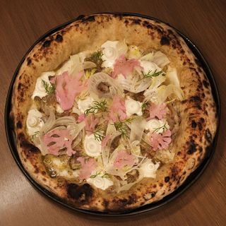 "PIZZA" - PORCHETTA, FINOCCHI E CAPRINO