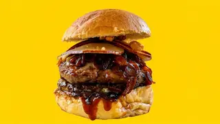 Pear & blue burger
