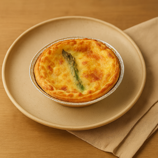Quiche de espárrago con jamón (ud.)