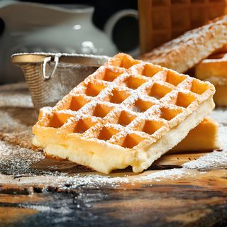 Бельгийские вафли с фруктами