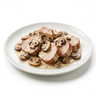 Ración Lomo Con Champiñones