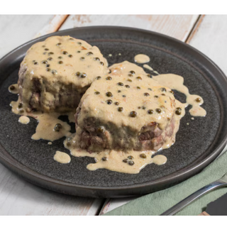 Entrecôte al pepe verde