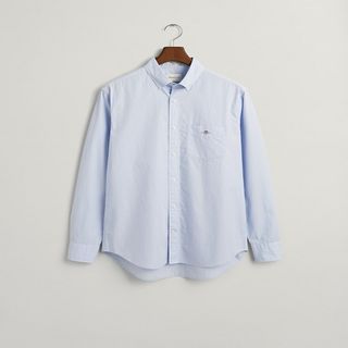 Camisa Regular Fit De Popelina - Light Blue