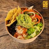 Bowl vegan verduras y guacamole