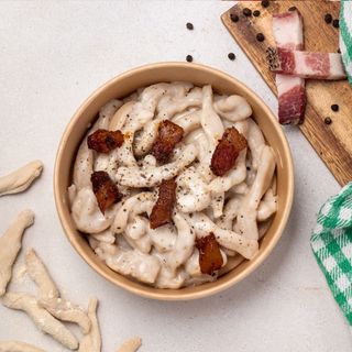 Pasta con salsa Gricia