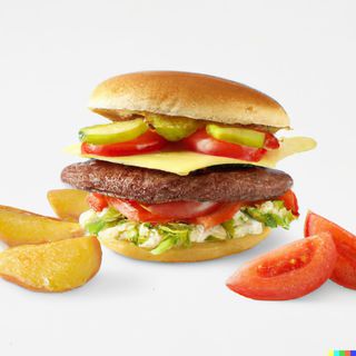 Хамбургер с луканка и кашкавал