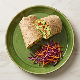 Vegetable Wrap With Side Salad