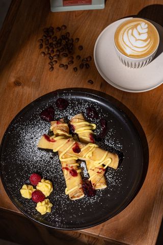 Crêpe au Crumble de Fruits Rouges