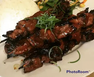 Pork bbq skewers