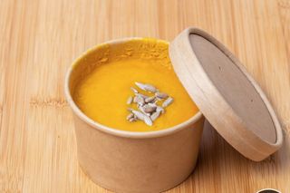 Crema de calabaza con zanahoria y curry