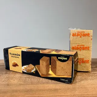 Barra Turron Suprema 1000 ml + Galletas Corte