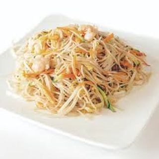 Spaghetti di riso gamberi