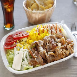 Plato doner kebab