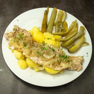 Stek wieprzowy z cebulką