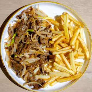 Казан-кебаб с фри 