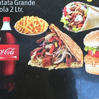 Oferta 4 ( Durums o doners (4 uds) +  patata ( 1 ud) + Coca-Cola  2L