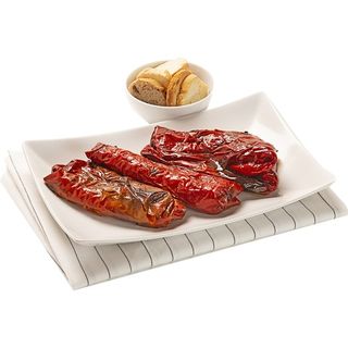 SANCHEZ ROMERO PIMIENTOS ROJOS ASADOS PESO APROXIMADO TARRINA 300 G - Peso aprox. 300 gr.