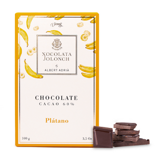 Chocolate Negro con 60% de Cacao con Plátano Jolonch 100 Gr.