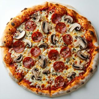 Funghi e salamino
