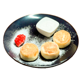 Сырники с малиной 