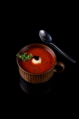 Томатный суп с сыром