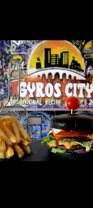 Black king burger + pomfrit 500gr