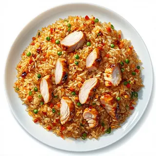 Fried rice chicken