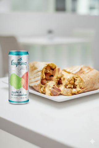 Chicken Shawarma with two Sausages + 1 Free Drink