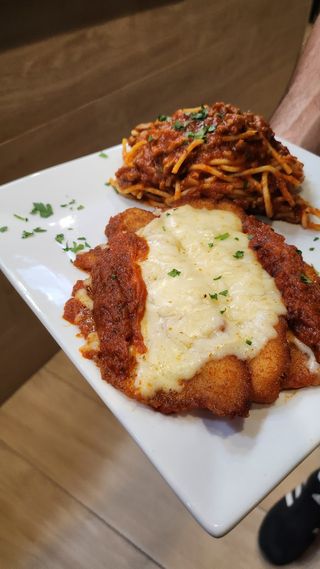 Milanesa pollo parmigiana