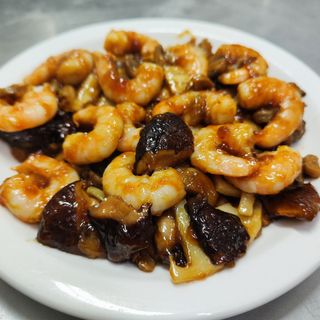 Gambas Bambú Y Setas Chinas