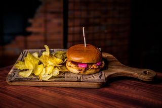 Hamburguesa La Ferne Double Pulled Doble