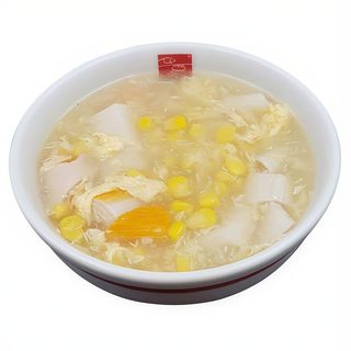 Sopa de maíz con carne de cangrejo