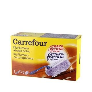 Plumero Atrapapolvo Con 5 Recambios Carrefour 1 Ud.