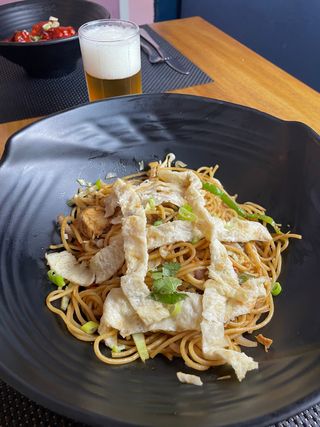 Chow Mein Aux Crevettes